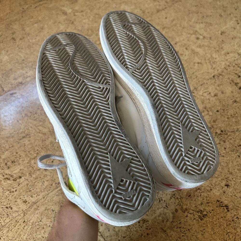 Golden Goose Sky Star 302/420 Limited White Leather High Top Sneakers Shoes 41 - Picture 5 of 7